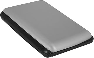 Aluminum Alloy Card Holder RFID Blocking Card Holder for Men Women, metallic silver, RFID Blocking Card Holder with Aluminum Alloy Sleeve