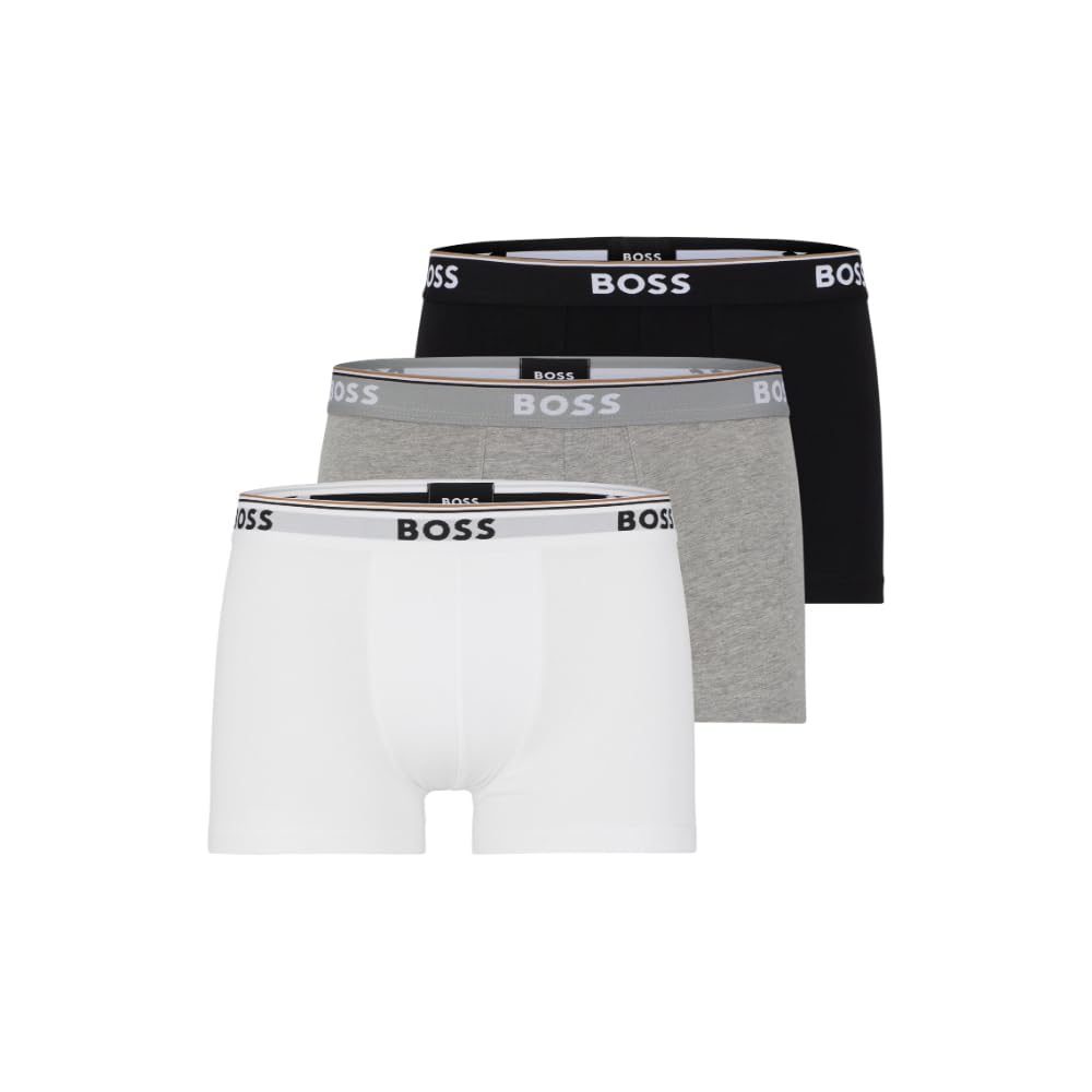 BOSS 3-Pack Stretch Cotton Regular Fit Trunks under Men's Clothing