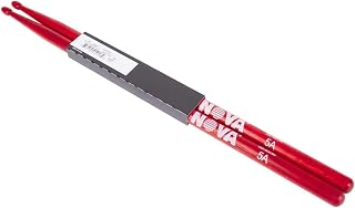 Vic FIrth - NOVA Drumsticks - 5A - Wood Tip - Red
