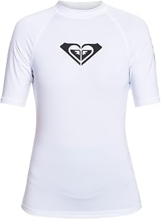 Roxy Fitted Rashguard - UPF 50+, Compression Fit, Surf, Hiking, Yoga, Quick-Dry Swim Shirt Women's Rash Guard T-Shirt (Pack of 1)