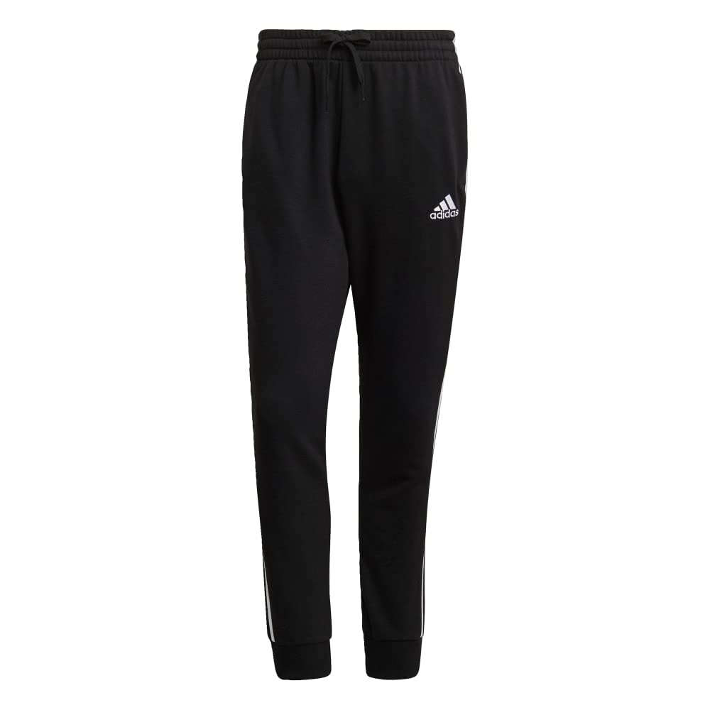 Adidas - Essentials French Terry Tapered Elastic Cuff 3-Stripes Men's Trousers