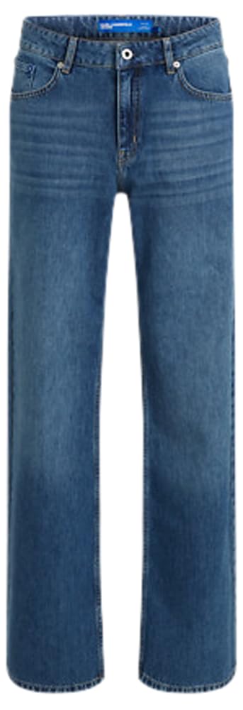 Karl Lagerfeld Women's Mid Rise Relaxed Denim Jeans