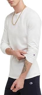 Champion Men's Classic Long Sleeve T-Shirt, Standard Fit, Script & C Logo, Available in Regular and Big & Tall