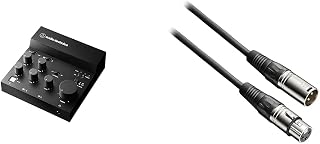 【Set Purchase】Audio Technica AT-UMX3 Audio Interface & BX3/3.0 BK Cannon Mic Cable XLR Streaming Equipment
