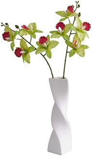 Minimalist Ceramic Vase Home Decor Small Centerpiece Wedding Office Desk Table Decor Twist Design Flower Arrangement Stem Holder