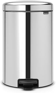 Brabantia 113987 New Icon Pedal Bin Stainless Steel Silver 29 x 33.5 x 46 cm 20 L