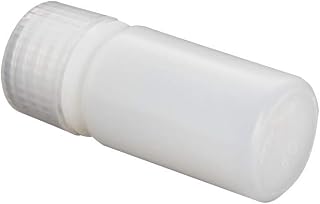 15ml Reagent Bottle, Wide Mouth Plastic Seal Sample Storage Container, Liquid Sealing White Translucent Square Bottle with White Screw Cap for Lab, Classroom, Home Storage