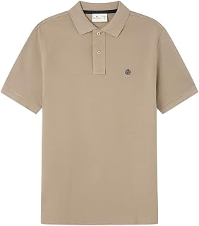 SPRINGFIELD Basic SS Regular Polo with Tree Embroidery. 100% bci Cotton Polo Men