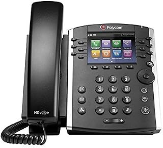 Polycom VVX 401 12-Line Business Media Phone (Renewed) | 12-line business media phone with color display, HD voice technology, and Gigabit Ethernet connectivity.