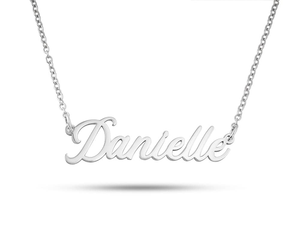 Personalized Name Necklace - 18K Gold Plated - Solid 925 Sterling Silver - Custo