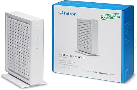 Hitron CODA56 Multi-Gigabit DOCSIS 3.1 Modem | 2.5 Gbps Max Internet Speeds | Ce