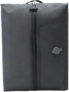 Reusable Vacuum Bags for Travel, Waterproof, Space Saving, Compression Storage Bags for Luggage, Suitcase (Grey Without Window)