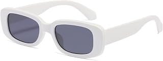 kimorn Rectangle Sunglasses for Women Men Trendy Retro Fashion Glasses 90’s Vintage UV 400 Protection Square Frame K1200