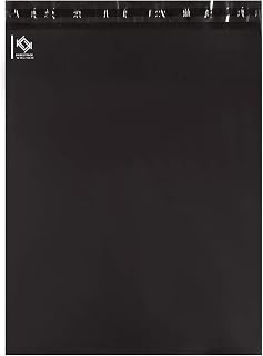 KKBESTPACK Black Poly Mailers 12x15.5 in, Shipping Bags, 100 Pcs | Shipping bags for clothes and mailing bags for packing shirts, hoodies, and apparel.