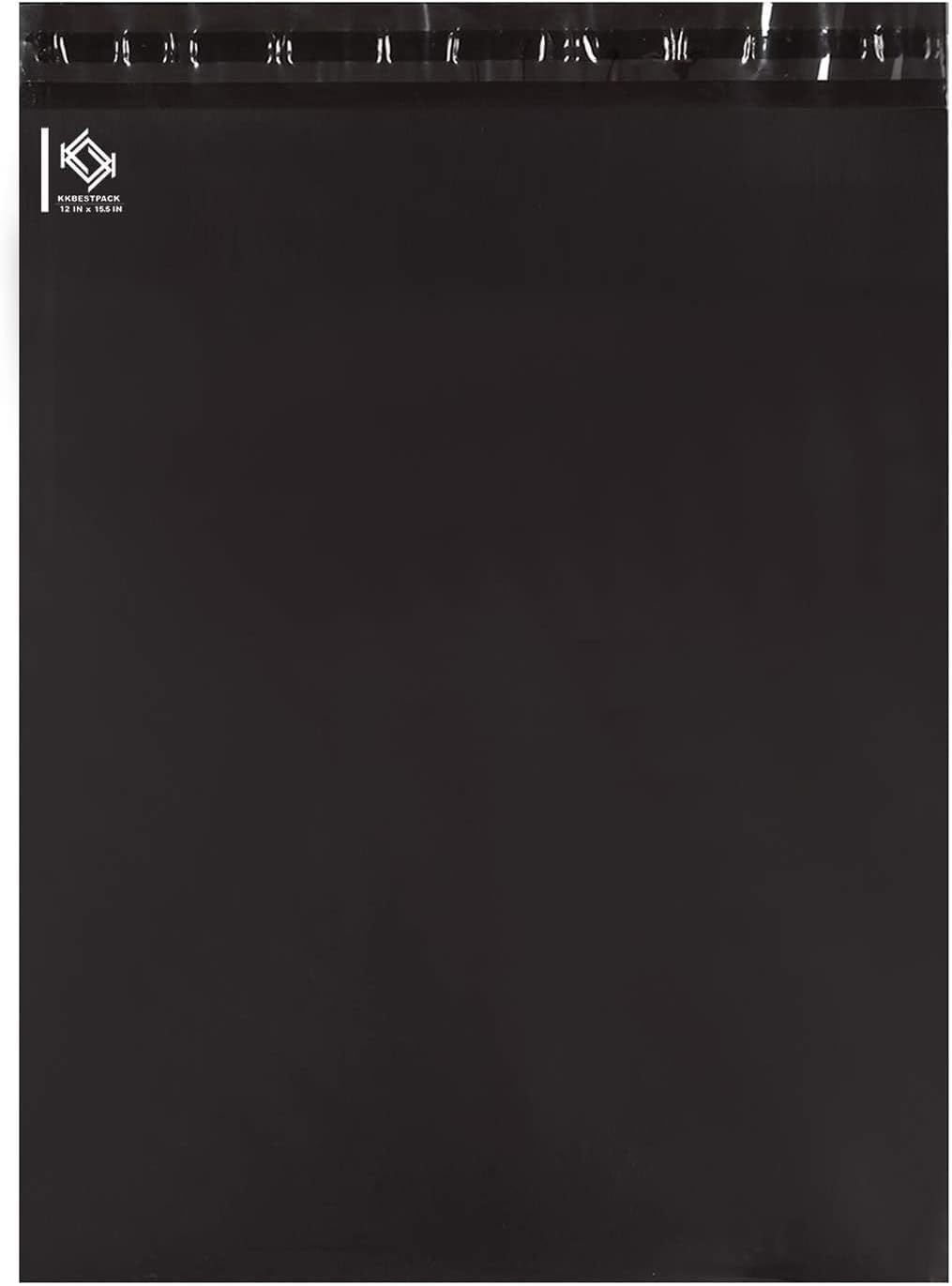 KKBESTPACK Black Poly Mailers 12x15.5 in, Shipping Bags, 100 Pcs | Shipping bags