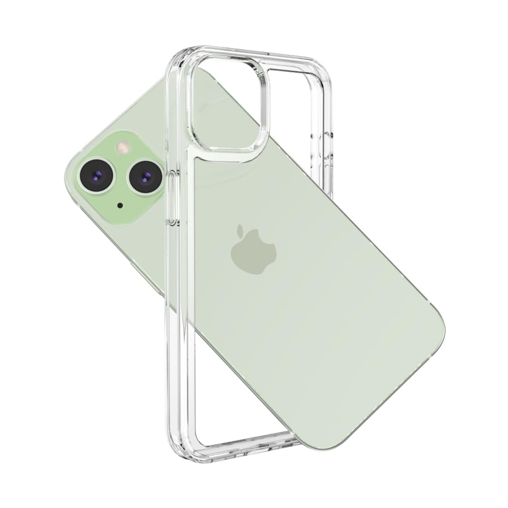 Wuwedo for iPhone 15 Clear Bumper Frame No-Back Case, Slim Fit Ultra-Light Anti-