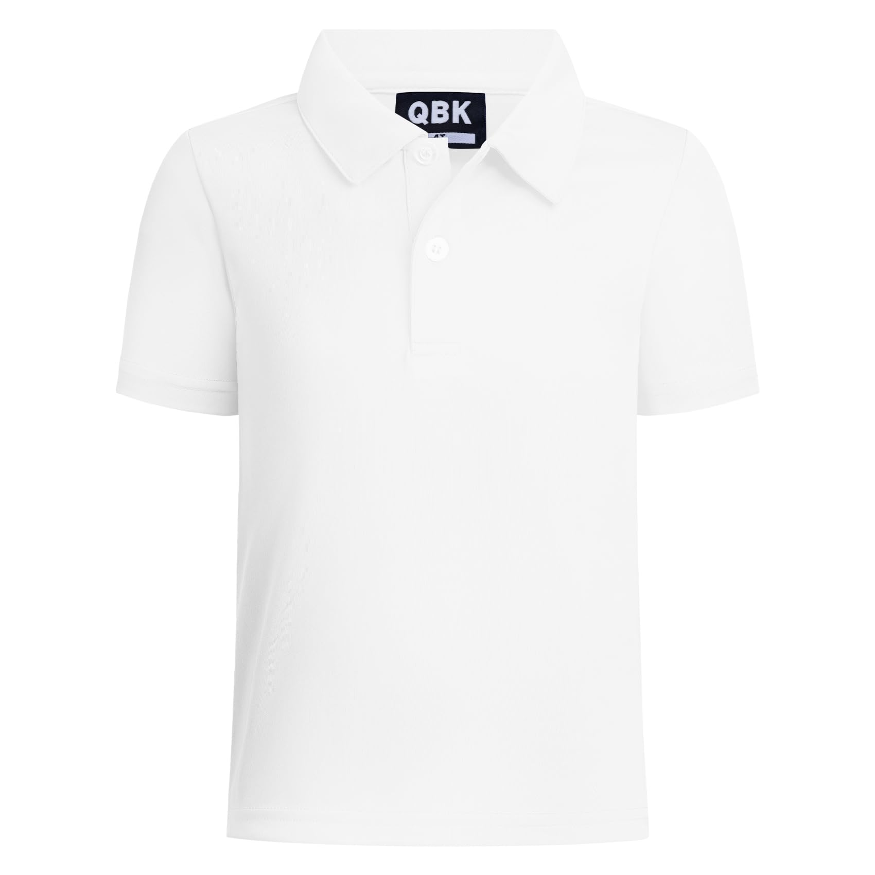 QBK Toddler to Youth Boy's Performance Polo Kids Collared Golf Shirt
