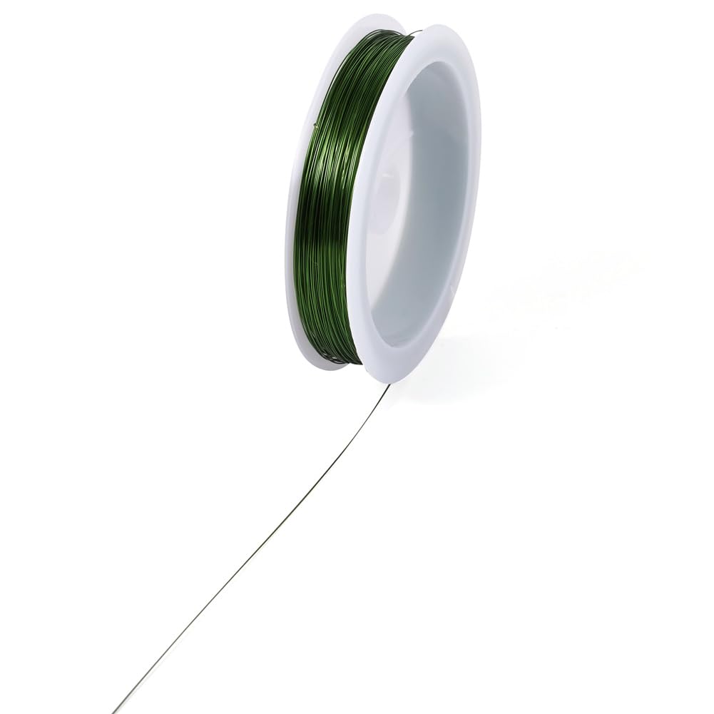 236.22ft/Roll Green Copper Jewelry Wire for Jewelry Making Soft Round Artistic W