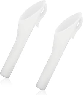 Eponcia 2PCS Capless Gas Tank Fuel Funnel for Automotive Use, Fuel Gas Filler Funnel Tube 8U5A-17b068-EB 1782177 for Ford, Leak Proof Change Oil Funnels Neck Sleeve Replacement for Cars Accessories