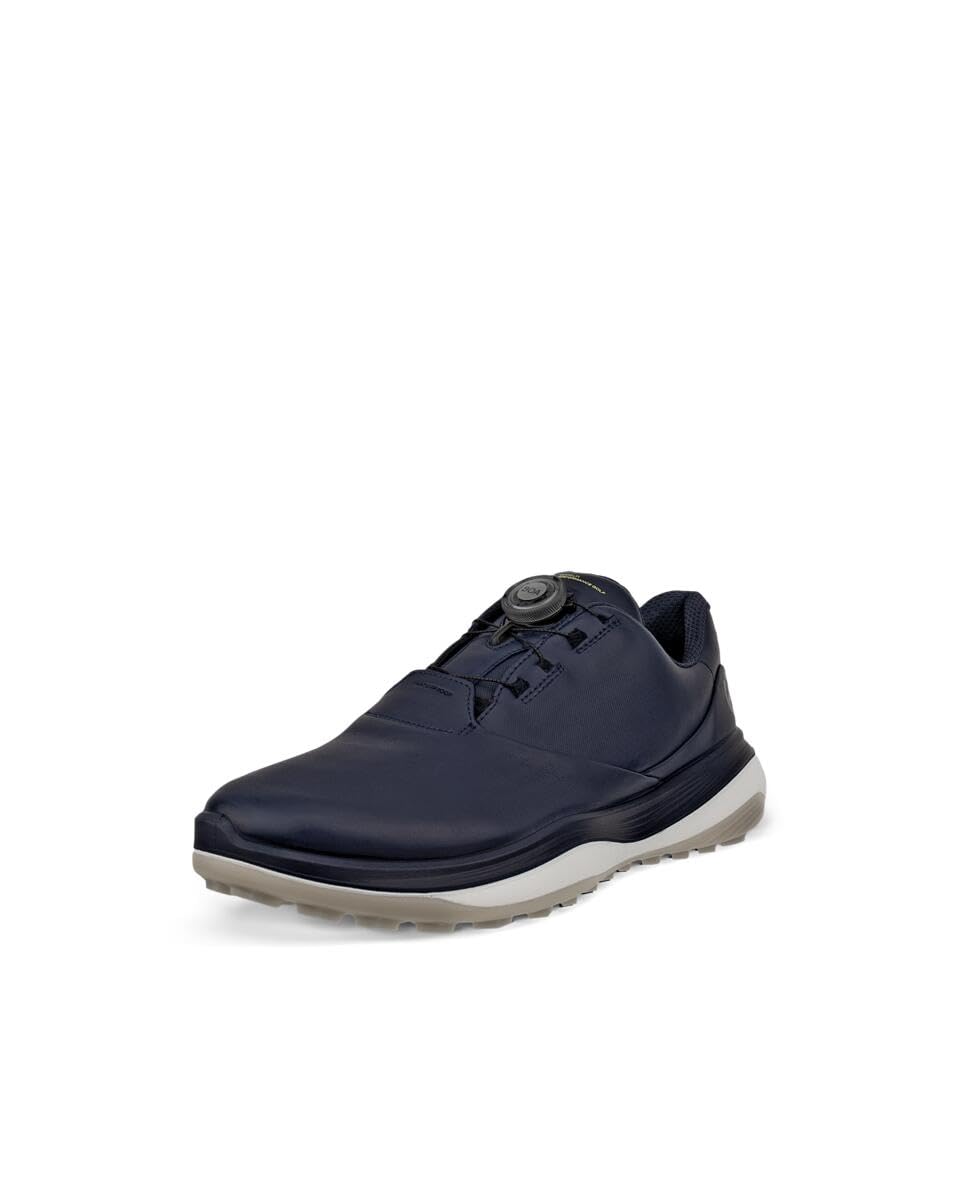 ECCO Mens LT1 Boa Waterproof Leather Cushioned Spikeless Golf Shoes