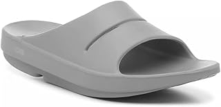 OOFOS Ooahh Sport Slippers, Unisex – Adult, Grey Slate