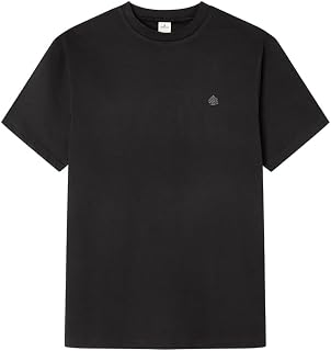 Springfield Basic SS T-Shirt with Tree Embroidery Camiseta Bordada Hombre (Pack de 1)