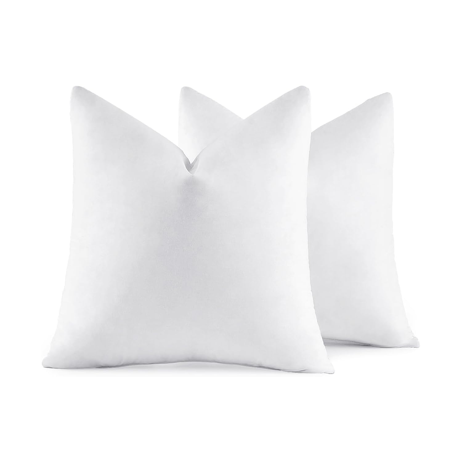 MIULEE 26x26 Euro Pillow Inserts, Set of 2 Feather Down Throw Pillows | Choppabl