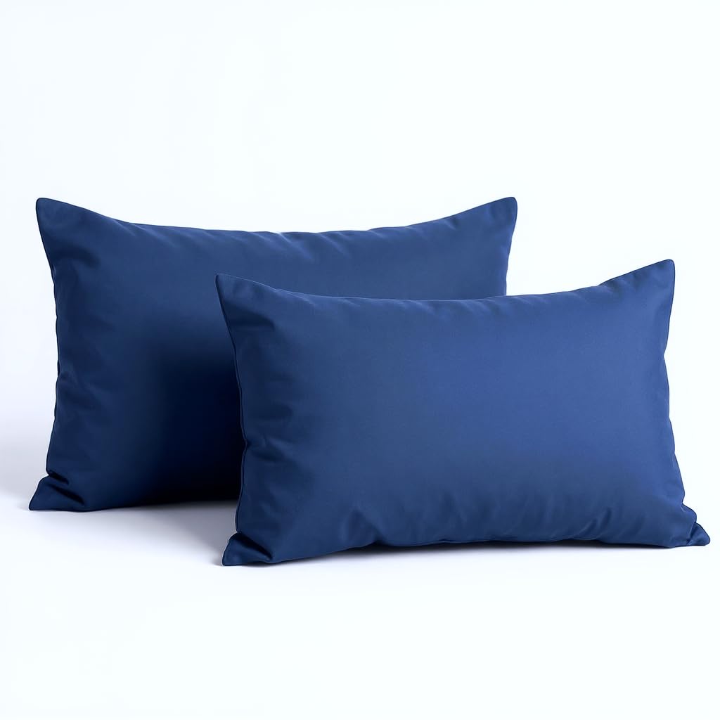 HOSUR Pillowcases 35/50, Set of 2, Peach Skin Treatment, Envelope Type, Pillow C