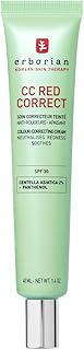 Erborian - CC Red Correct - Anti Redness Tinted Face Cream with Centella Asiatica Panthenol and Bisabolol - Green Neutralizing Shade with SPF 30 - Light Coverage - 40ml - Korean Cosmetic