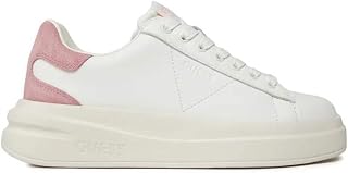 Guess Elbina Women's White Leather Casual Low Sneakers