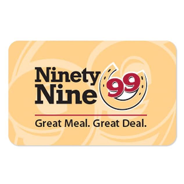 Ninety Nine Restaurants eGift Cards | Digital Delivery