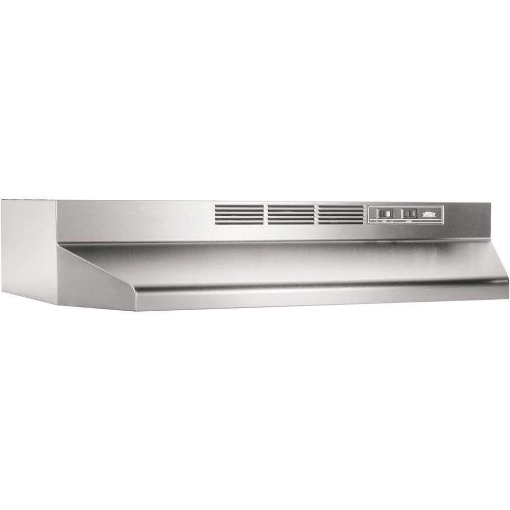 Broan-NuTone 413004 Non-Ducted Ductless Range Hood with Lights Exhaust Fan for U