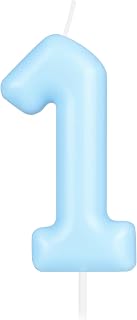 blue macaron candle number 1 candle 1st birthday candle blue macaron happy birthday candles for cake blue cake decorations for girls boys decorations supplies