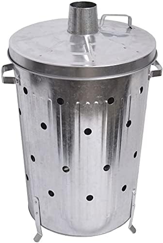 Trendi 90 Litre Extra Large 90L Galvanised Metal Incinerator Recycle Garden Rubb