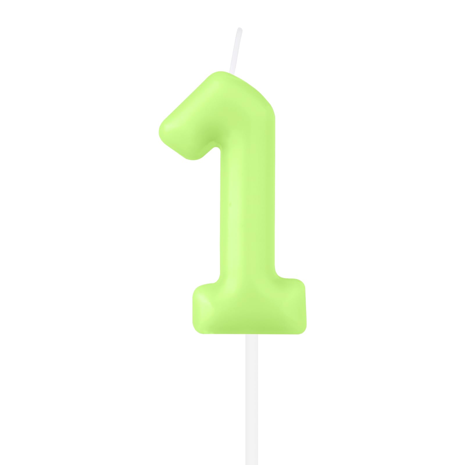 Macaron Happy Birthday Candle - Green First Birthday Candles for Cake Toppers, P
