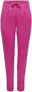 ONLY Women's ONLPOPTRASH Life Easy COL Pant PNT NOOS Pants, Very Berry, XS/34