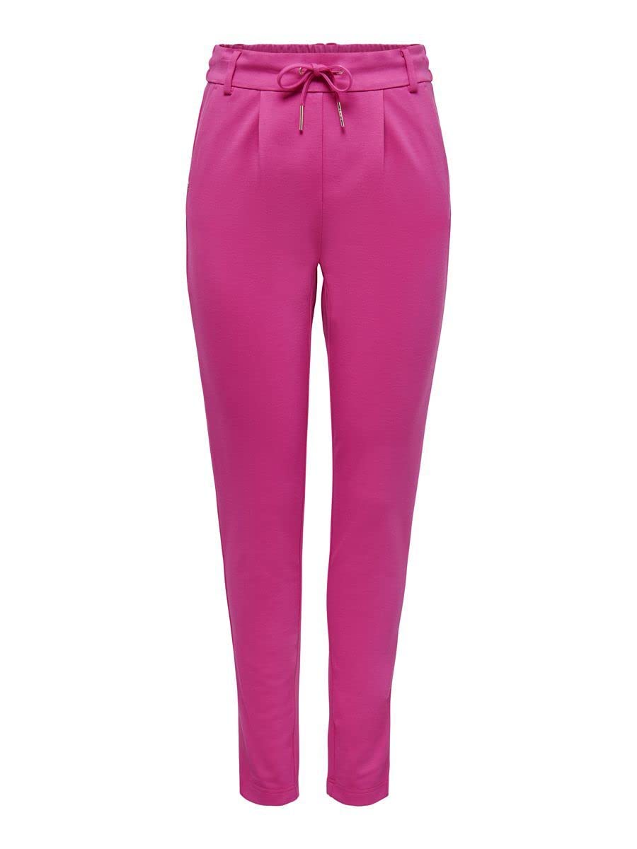 ONLY Women's ONLPOPTRASH Life Easy COL Pant PNT NOOS Pants, Very Berry, XS/34