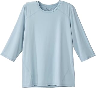 Silverts Women's Adaptive Open Back Crew Neck Top, Assisted Dressing