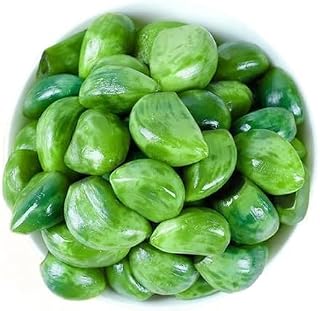 Laba Green Garlic,Jade Pickled Garlic,50/Bag,emerald Green Vegetable, Chinese Specialty,sweet and Sour,pickles Vegetable Snacks, Vegan Leisure Snack Gift (1pack)
