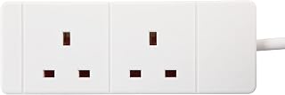 PRO ELEC PELB1510 2 Gang Extension Lead 3m, White
