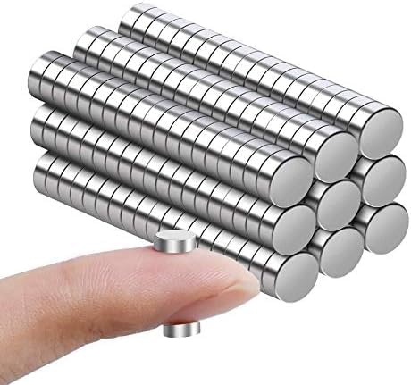 rhinocats 100Pcs Small Strong Magnets，8x2mm Refrigerator Magnets | Tiny Mini Rou