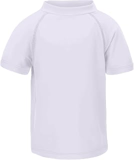 LACOFIA Swimming T-Shirt Short Sleeve for Children Swimwear for Boys Sun Protection Quick Dry