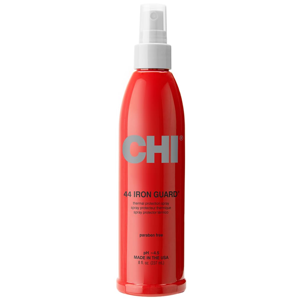 CHI 44 Iron Guard Thermal Protection Spray for Hair, 8 Oz | Heat Damage Shield w