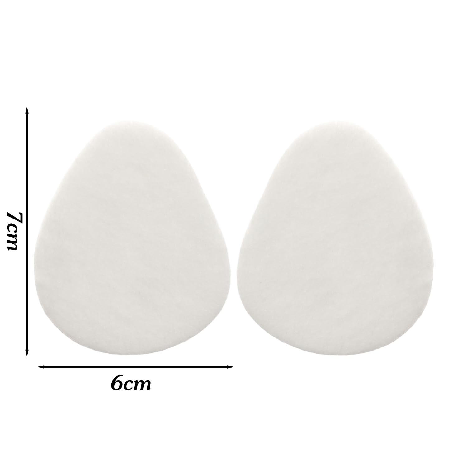 2 Pairs Metatarsal Pads, 5mm Thick Felt Ball Non-Slip Forefoot and Sole for High