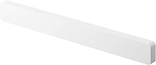 Yamazaki 5201 Magnetic & Wall Knife Holder, White, Approx. W13.8 x D0.7 x H1.6 inches (W35 x D1.7 x H4 cm), Tower, Silicone, Knife Storage