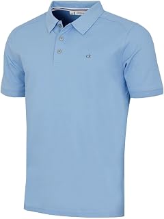 Calvin Klein Men's Campus 3 Button Ribbed Collar Golf Polo Shirt