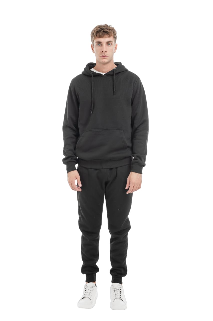 TONY BACKER Men's Tracksuit in Sports Cotton with Zip Closure Full Suit in Home