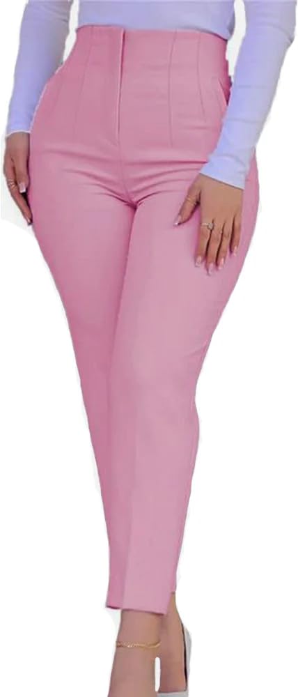 Kubsid Womens Straight Leg Dress Pants 2026 High Waisted Stretchy Work Business 