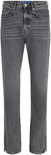 KARL LAGERFELD JEANS Women's High Rise Straight Denim with Slit