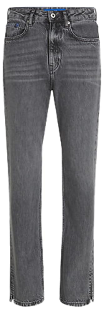 KARL LAGERFELD JEANS Women's High Rise Straight Denim with Slit